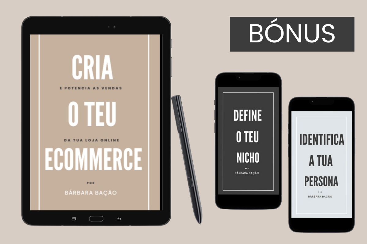 "Cria o teu ecommerce" | Ebook+ 2 Bónus